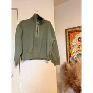 Preowned, Varley Roselle Half-Zip Fleece, shade Lily Pad, Xsmall